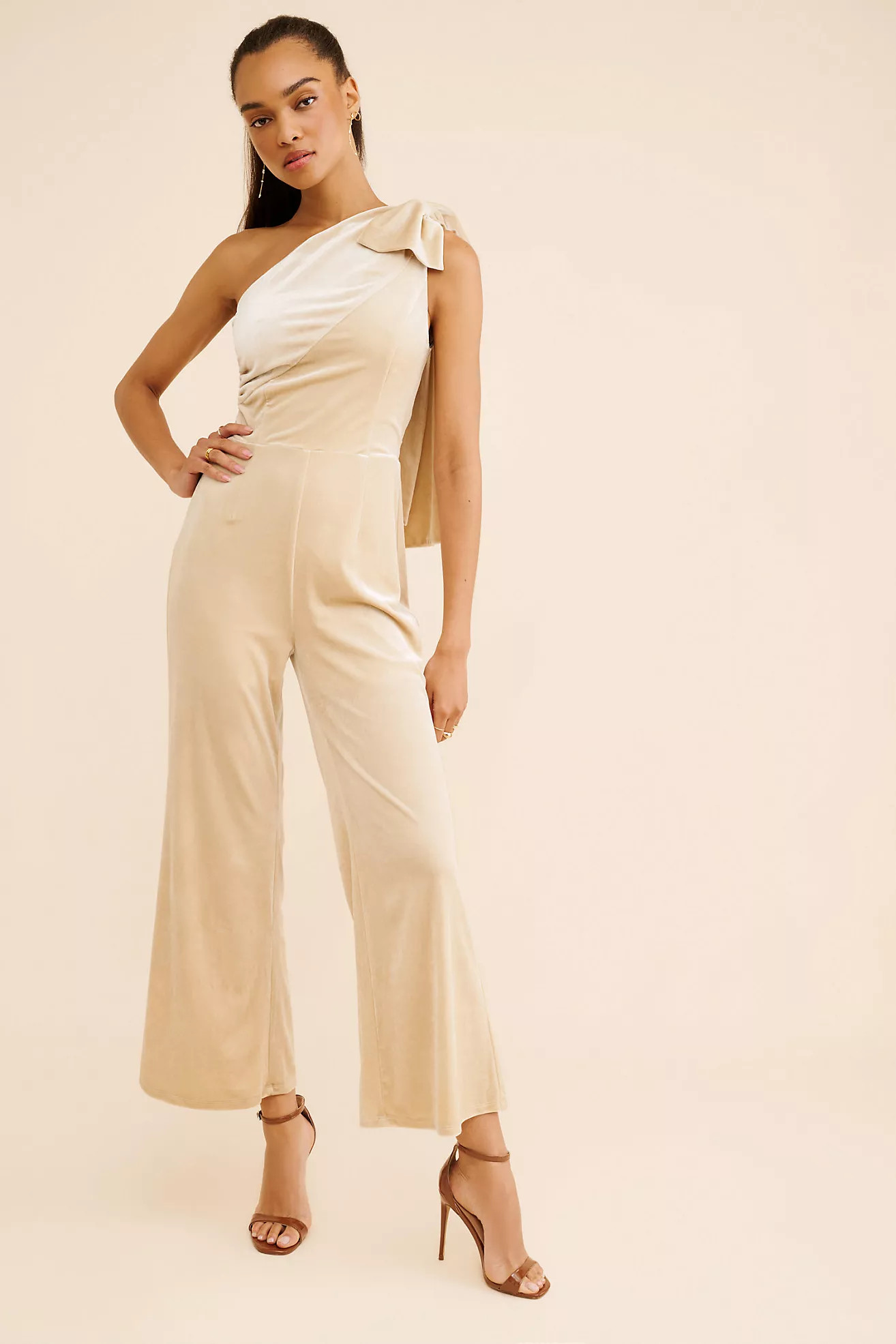Sarah Hann Jacklyn One Shoulder Jumpsuit | Anthropologie (US)