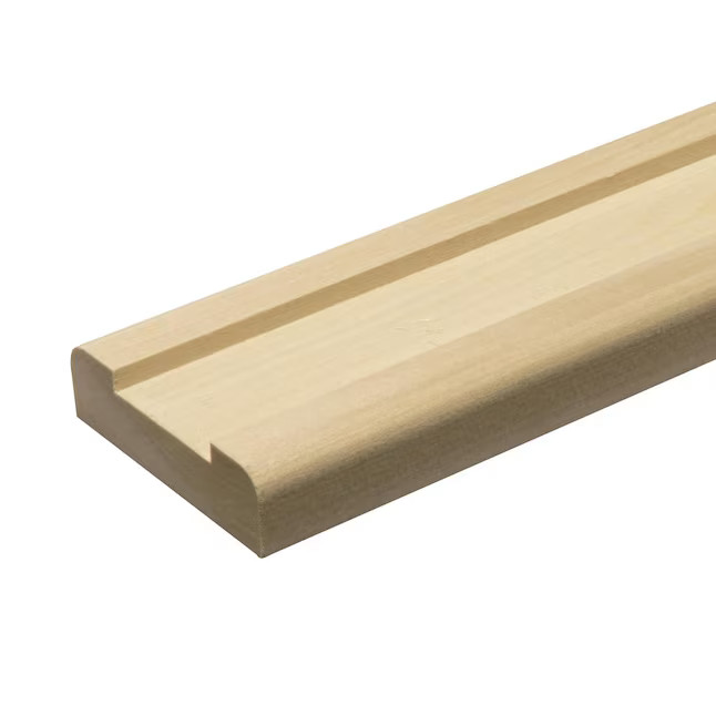 L.J. Smith Stair Systems 2.5-in x 96-in Unfinished Wood Poplar Interior 6000 Shoe rail | Lowe's