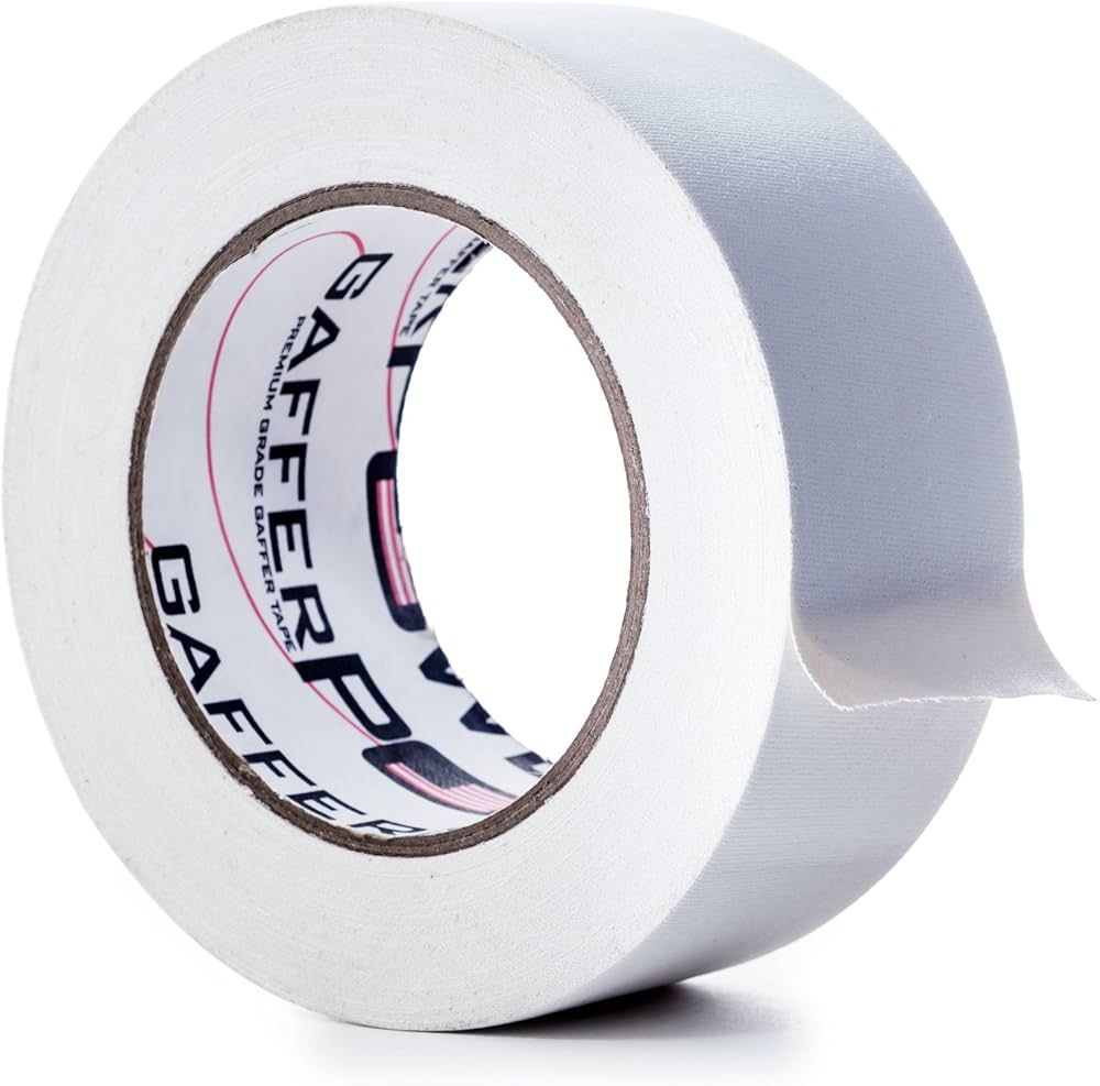 Real Professional Premium Grade Gaffer Tape by Gaffer Power - Made in The USA - White 2 Inch X 30... | Amazon (US)