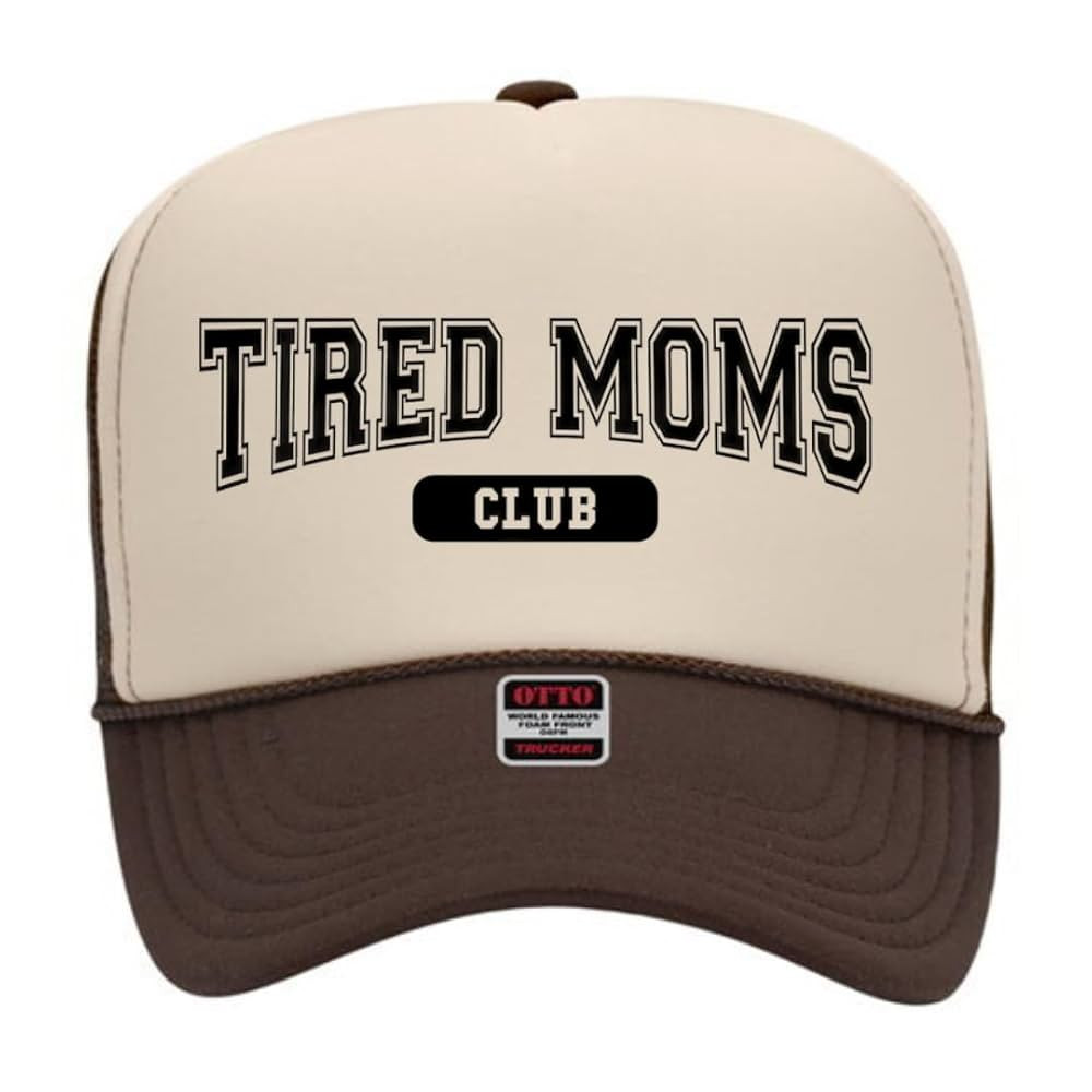 Tired Moms Club Trucker Hat (tan & brown) | Amazon (US)