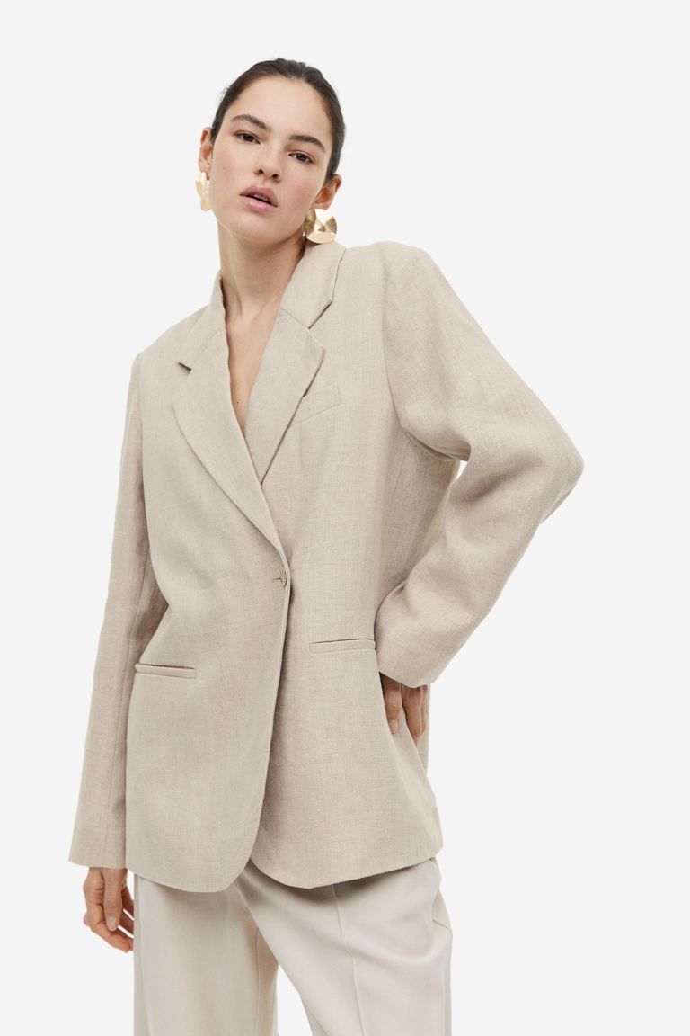 Double-breasted Linen Blazer | H&M (US)