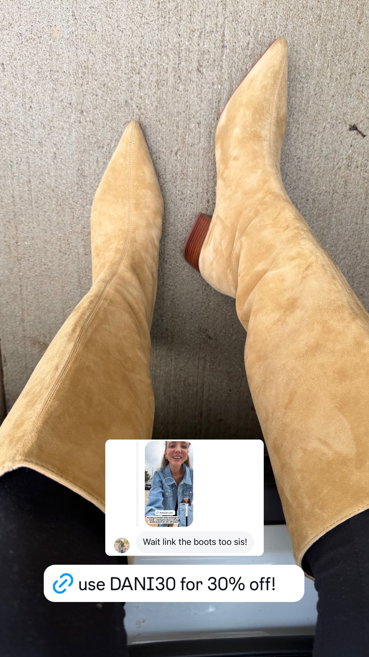 These are the cutest suede fall boots! Use code DANI30 for 30% off! 

 #LTKSaleAlert