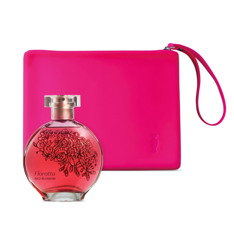Combo Floratta Red Blossom Desodorante Colônia 75ml + Nécessaire Rosa | O Boticário | oBoticario (BR)