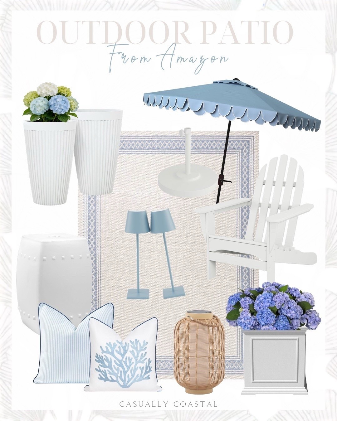 Outdoor Patio From Amazon

Amazon patio decor, Amazon patio furniture, coastal patio, coastal rug, Amazon rug, coastal chair, coastal umbrella, coastal pillow covers, Amazon pillow covers, indoor outdoor area rug, blue and cream area rug, rug for patio, patio rug, classic outdoor Adirondack chair, cube plastic planter, Amazon planter, 20” tall planters, fluted outdoor pot, 9 foot outdoor patio umbrella, blue umbrella, umbrella weighted base, rechargeable LED table lamp, blue lamps, outdoor table lamps, striped pillow covers, outdoor pillow cover, throw pillow cover, rattan lantern, coastal lantern, waterproof LED outdoor string lights, pillow inserts, outdoor tank holder, lightweight concrete tank table 


#LTKSeasonal #LTKHome