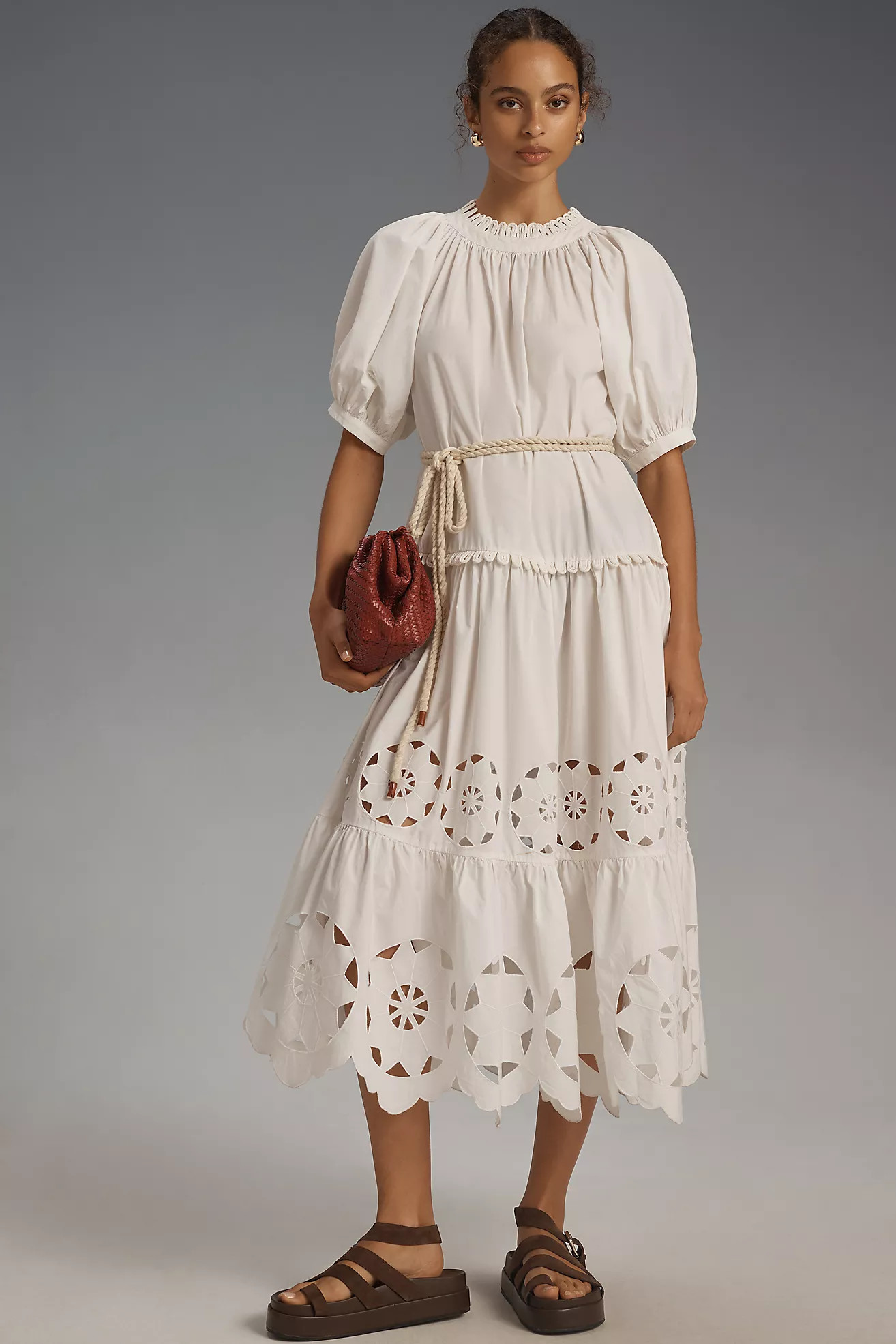 RHODE Aderyn Midi Dress | Anthropologie (US)