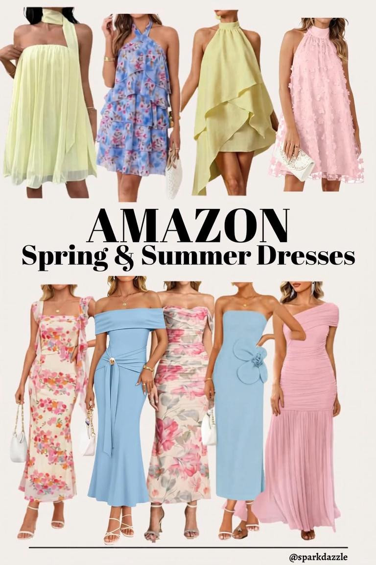 Soft Floral Wedding Guest Dress 🌸 Elegant Spring/Summer Look This dreamy floral satin dress is the perfect wedding guest outfit for spring and summer events. The soft pastel print, flattering high neckline, and silky flowy fit create an effortlessly elegant look that feels both romantic and timeless. Perfect for garden weddings, formal dinners, or special occasions, this outfit pairs beautifully with nude heels and a simple clutch for a polished, feminine vibe. If you’re looking for a classy wedding guest dress that stands out without trying too hard, this is it. #WeddingGuestDress #FloralDress #SpringOutfits #SummerWedding #ElegantStyle #WeddingGuestOutfit #AmazonFinds #FeminineStyle #DateNightOutfit #ResortWear #ChicStyle #DressInspo #StyleInspo #ClassyOutfits #FashionFinds #PrettyInFlorals #OccasionWear #NeutralStyle #EffortlessStyle #OutfitInspo