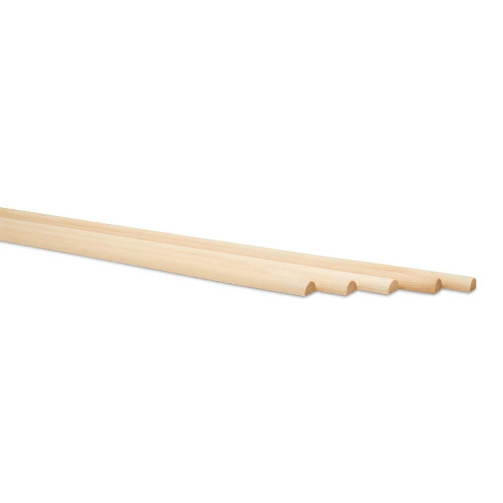 Split Wood Dowel Rods 24-inch x -inch, Pack of 50 Unfinished Fluted Birch Moldings for DIY & Dowe... | Amazon (US)