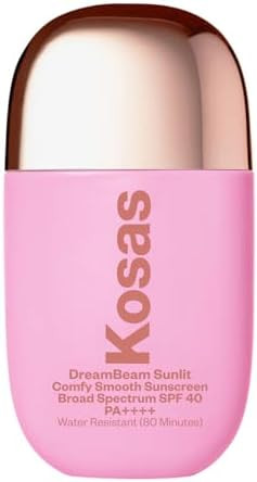 Kosas DreamBeam Water Resistant Sunscreen SPF 40 - Smooth Liquid Sun Protection for Face Lightwei... | Amazon (US)
