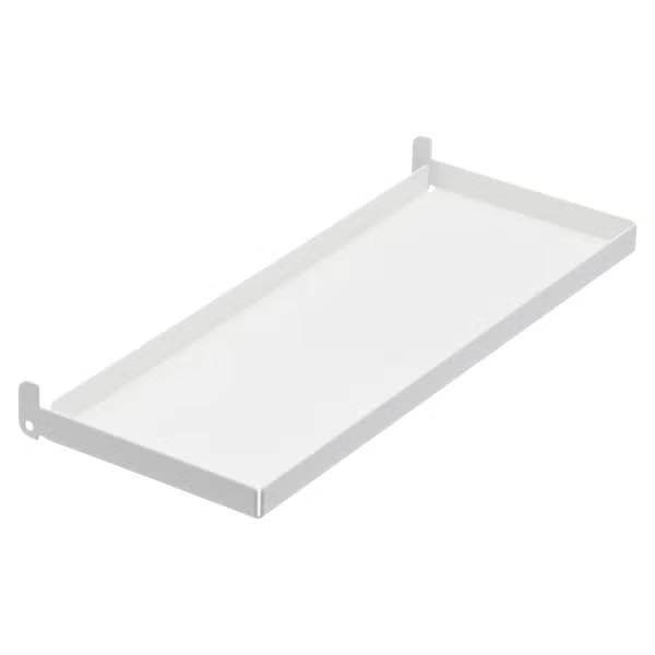 4" x 1'  x 1" h Elfa Utility Board Tray White | The Container Store