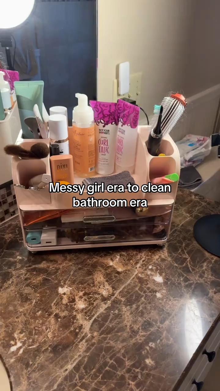 Makeup organizer for bathroom counters. This has drawers deep enough to fit eyeshadow pallets and it holds a lot. 

#LTKHome