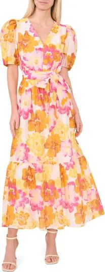 CeCe Floral Puff Sleeve Maxi Dress | Nordstrom | Nordstrom
