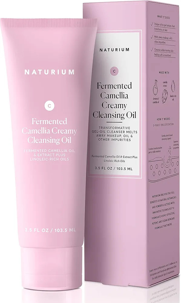 Naturium Camellia Creamy Cleansing Oil, Fermented Camellia Oil & Extract Plus Linoleic-Rich Oils,... | Amazon (US)