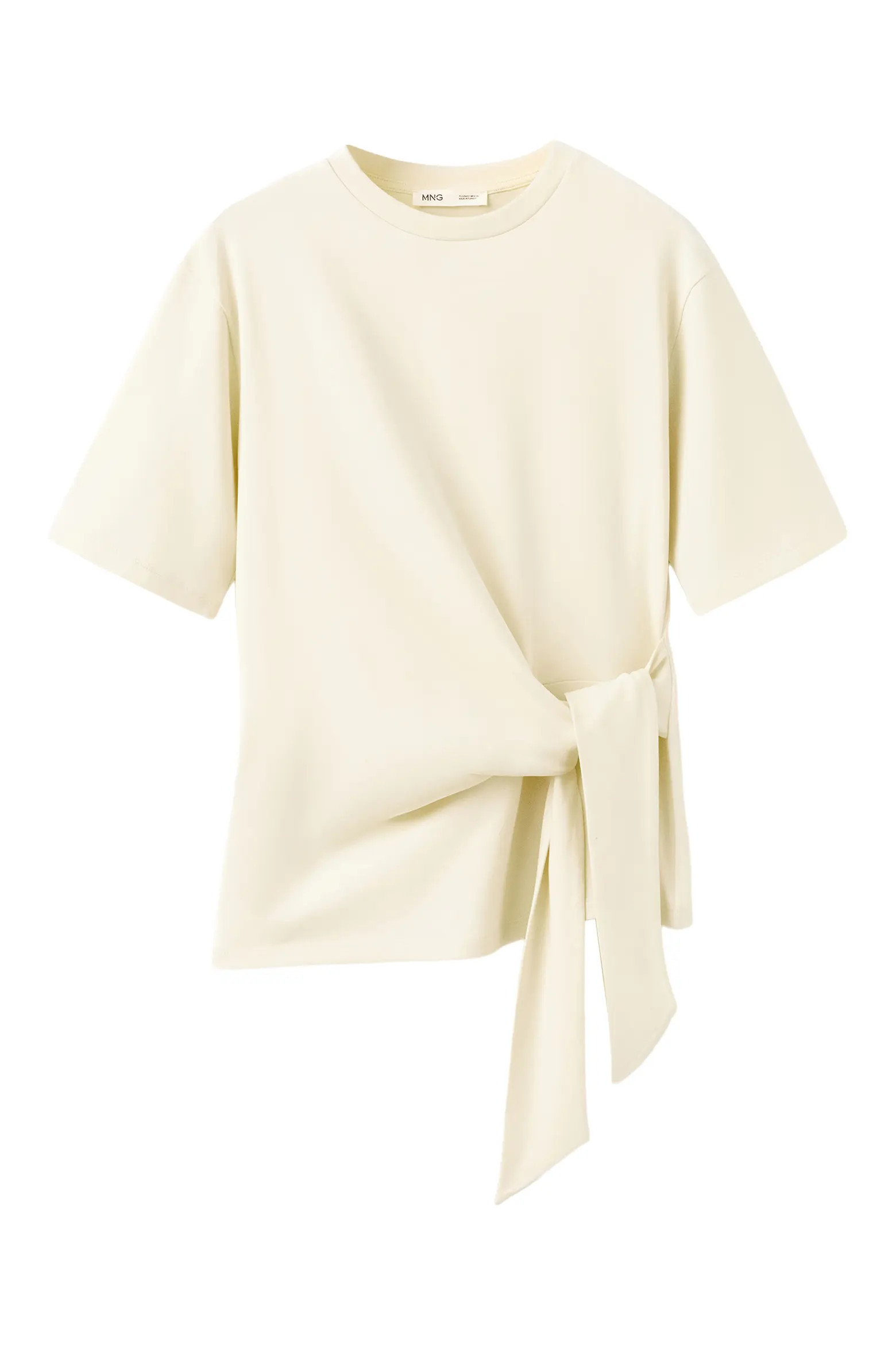 Side Tie Stretch Cotton T-Shirt (Women) | Nordstrom | Nordstrom