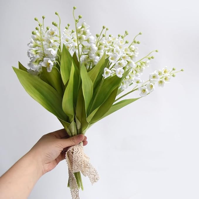 NatureMan 6 Branch Lily of The Valley Artificial Flowers,Simulation Lily of The Valley Silk Flowe... | Amazon (CA)