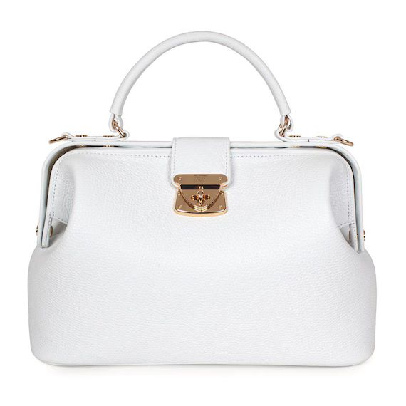 Leather Doctor Bag for Women White Leather Handbag Top - Etsy | Etsy (US)