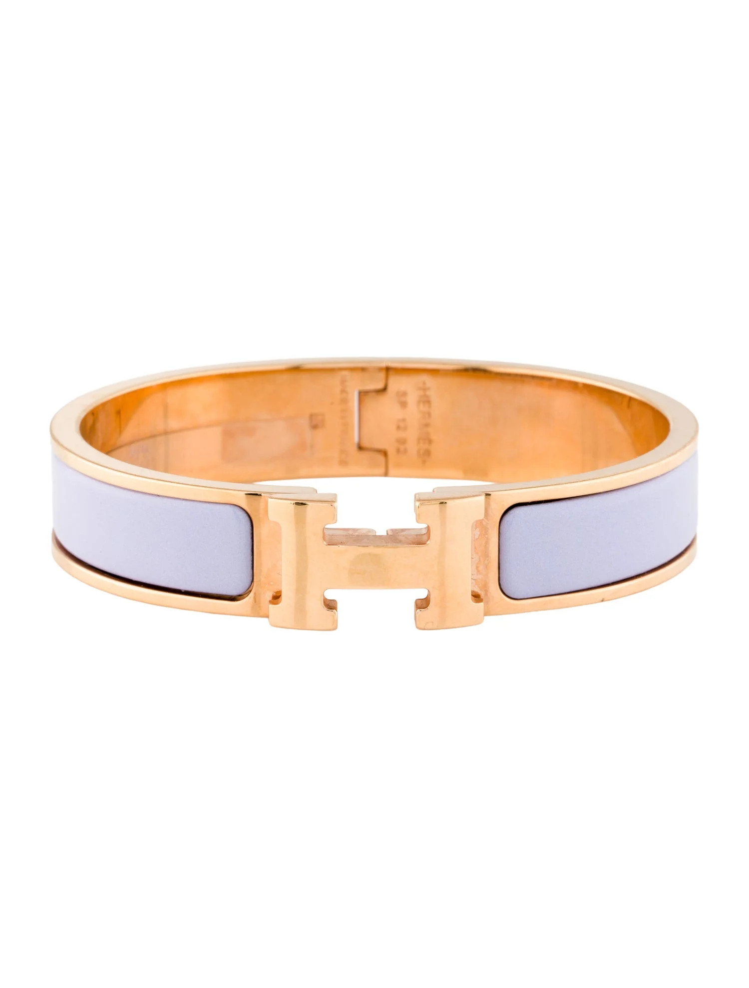 Hermès Clic H Bracelet - Purple Bangle, Bracelets - HER819833 | The RealReal | The RealReal