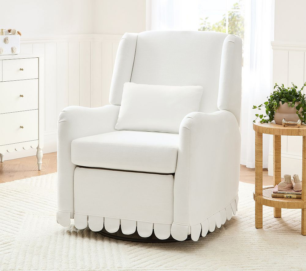 Merced Scalloped Swivel Glider Recliner | Pottery Barn Kids