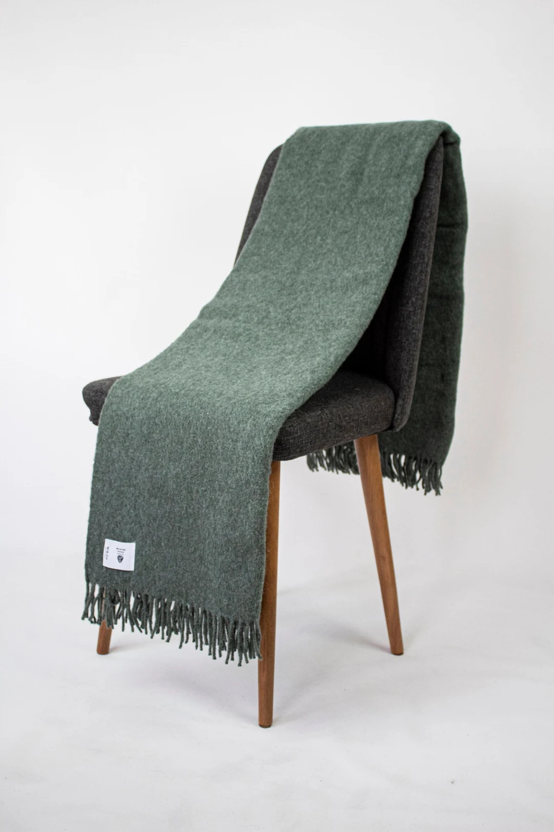 Dark Green New Wool Throw Blanket, Pure 100% Wool Outdoor Blanket, Cozy Couch Blanket, Wool Patio... | Etsy (US)