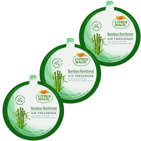 Citrus Magic Odor Absorbing Solid Air Freshener Bamboo Rainforest 8-Ounce Pack of 3 | Walmart (US)