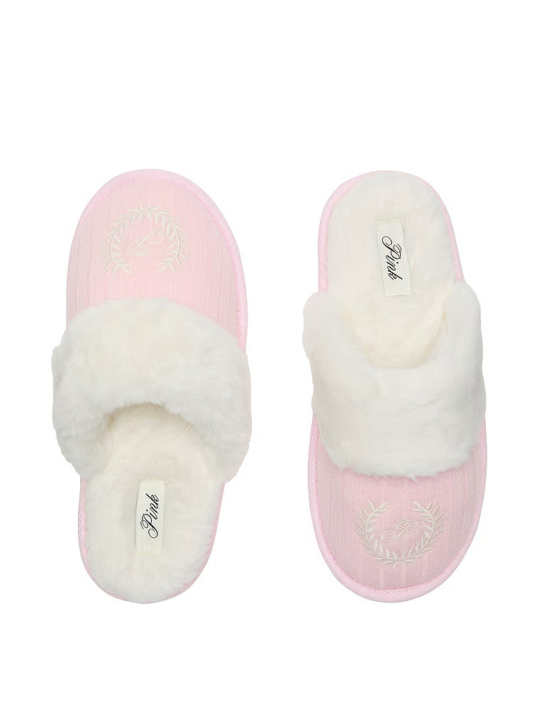 Buy Cable Knit Slippers, Pink Tulip - Order Slippers online - PINK US | Victoria's Secret (US / CA )
