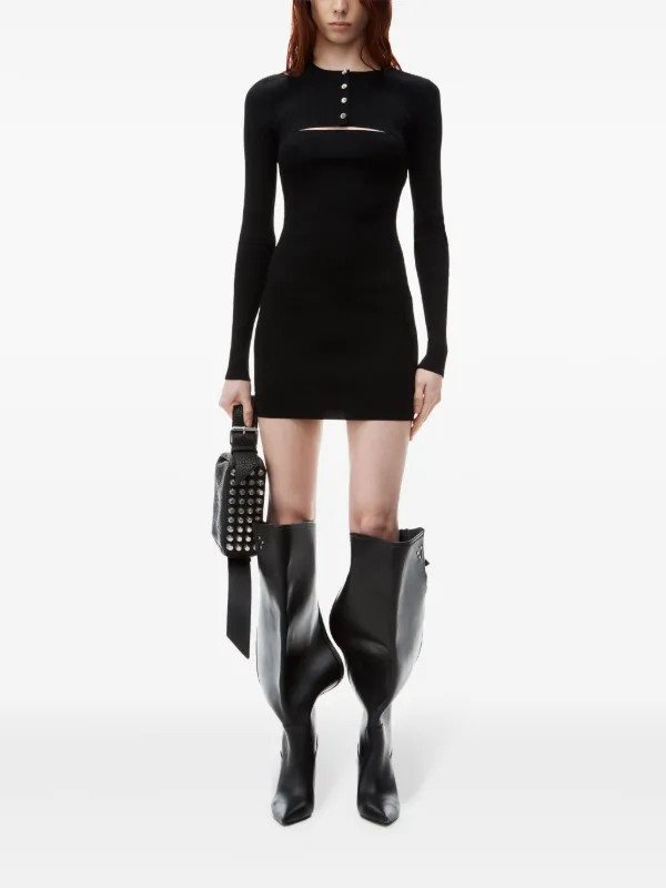 Alexander Wang Knitted Dress Set | Black | FARFETCH | Farfetch Global