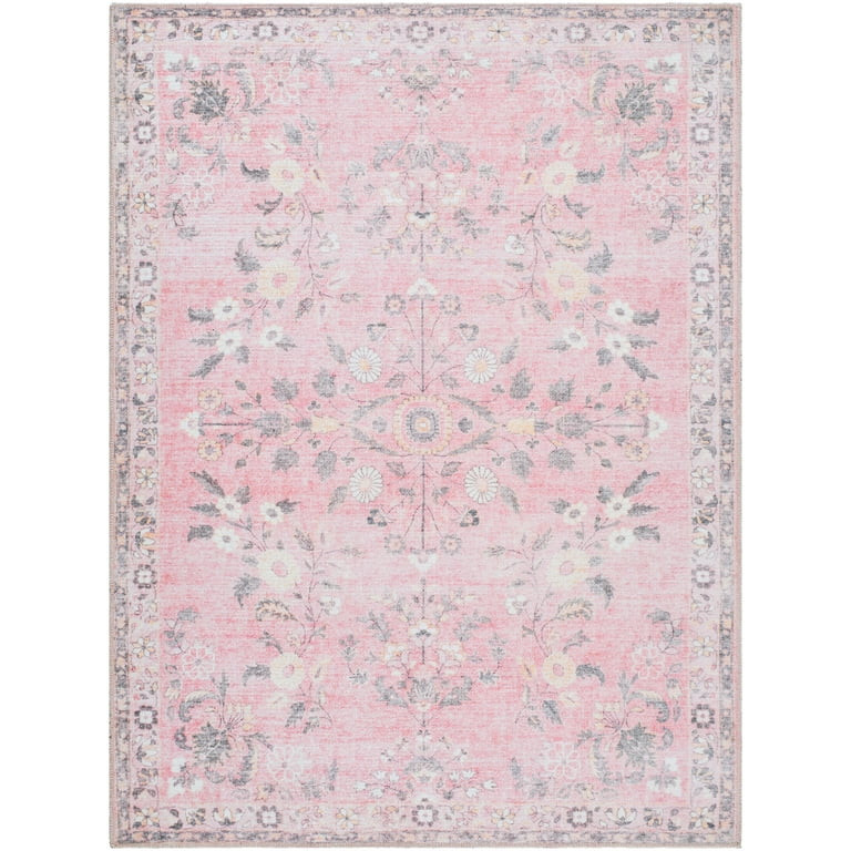 My Texas House Lucy Traditional Indoor Washable 5' x 8' Area Rug | Walmart (US)