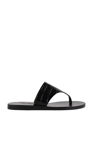 Mera Croc Sandal in Black | Revolve Clothing (Global)