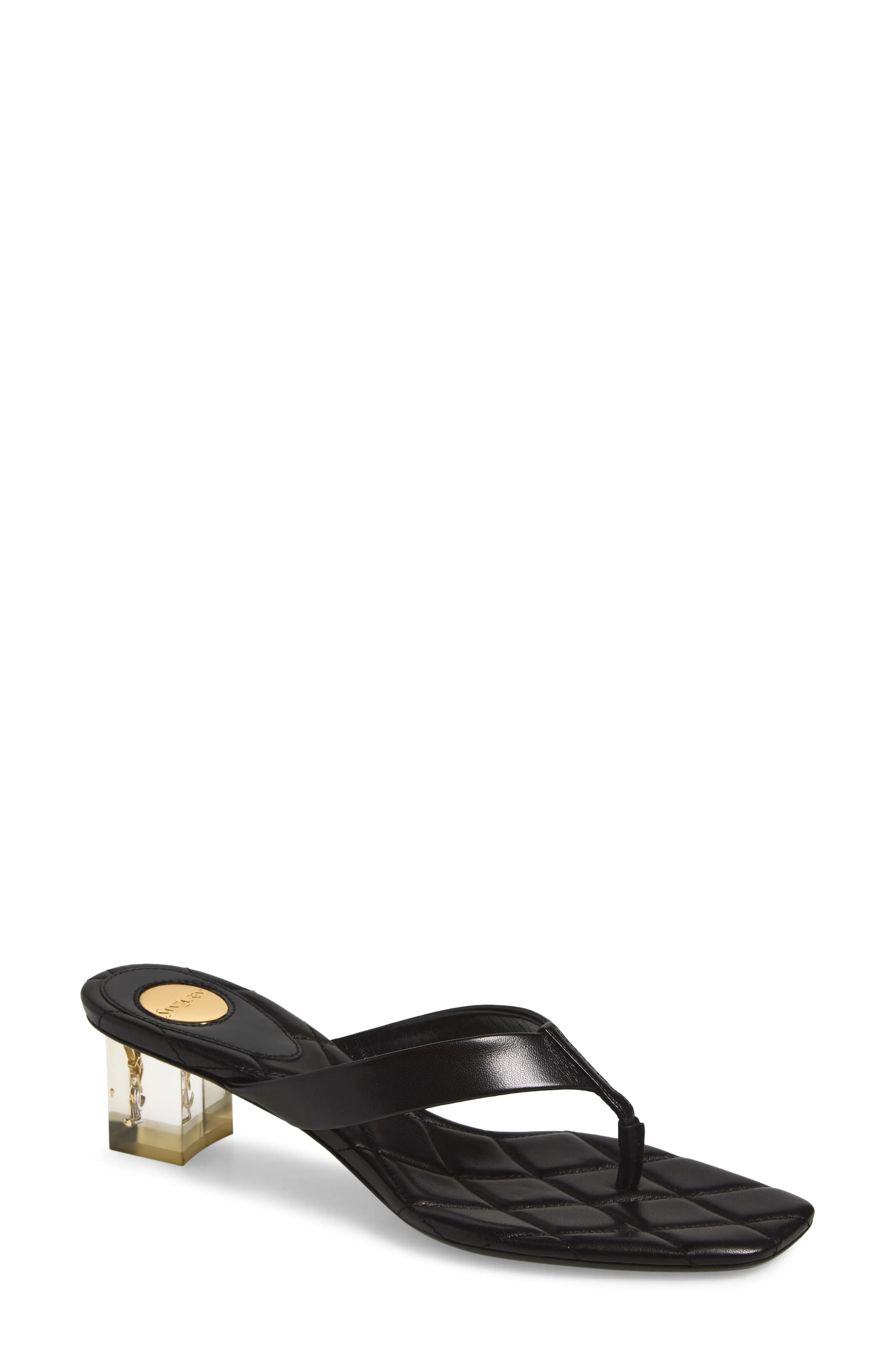 Saint Laurent Ice Heeled Flip Flop (Women) | Nordstrom | Nordstrom