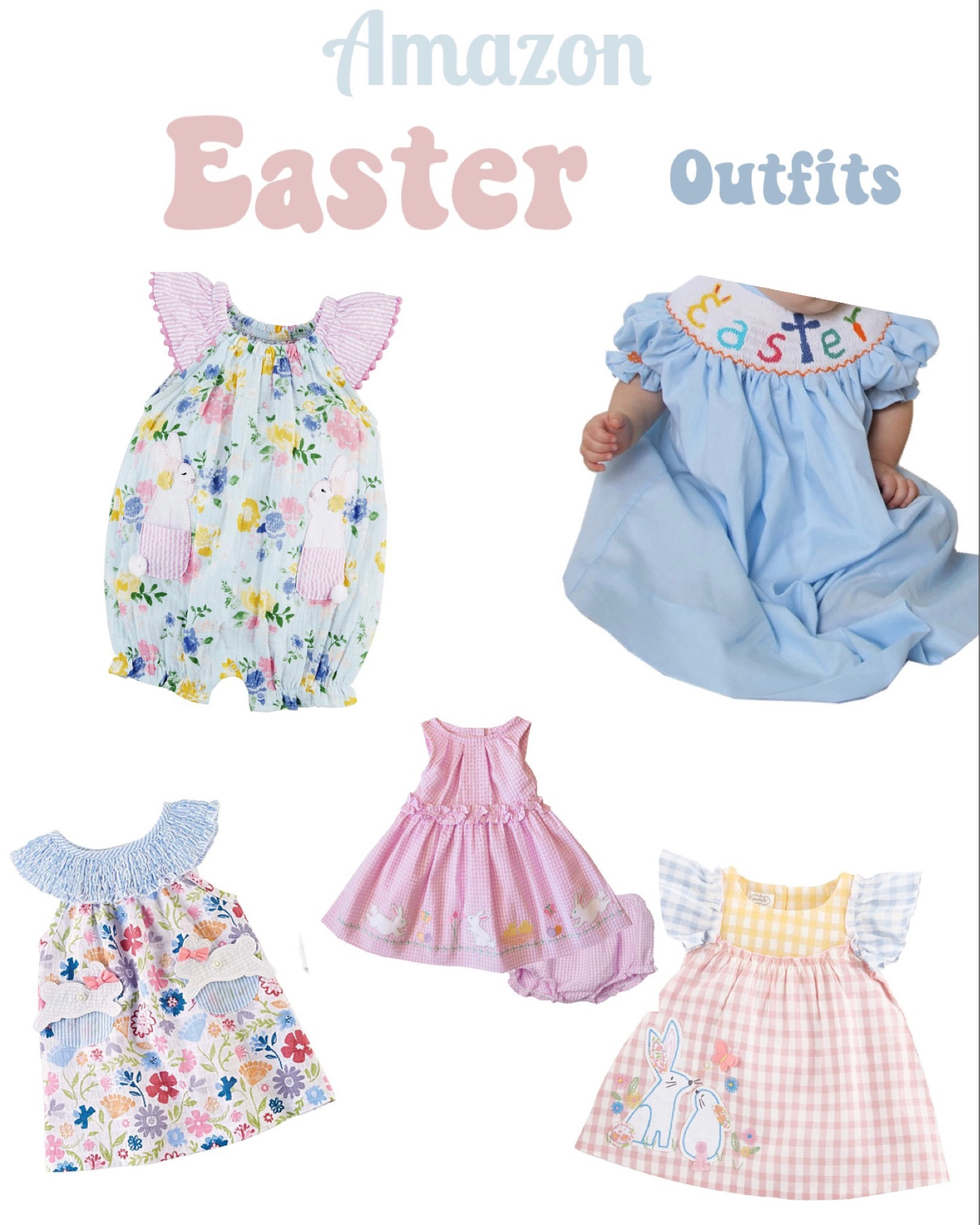 Amazon baby Easter dresses 

#LTKSeasonal #LTKFind #LTKbaby