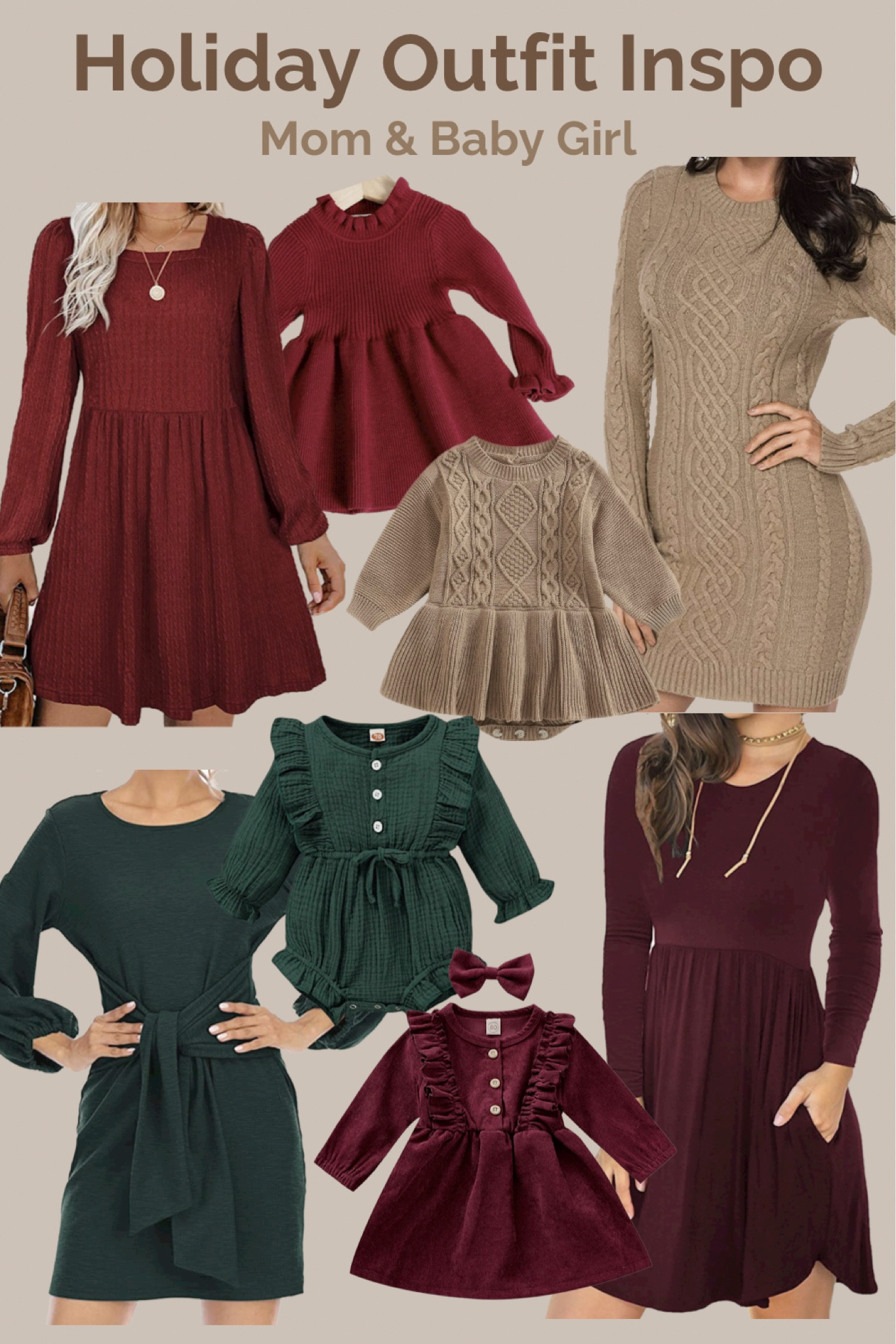 Holiday outfits 2022, matching mom and baby, matching outfits, matching Christmas outfits, Christmas outfit ideas, holiday outfit Inspo, holiday sweater dress, sweater dress, holiday sweaters, baby holiday outfit, baby clothes, baby girl clothes, toddler girl clothes, toddler holiday outfit, baby Christmas outfit, baby’s first Christmas outfit, 2022 holiday Inspo 

#LTKSeasonal #LTKHoliday #LTKbaby