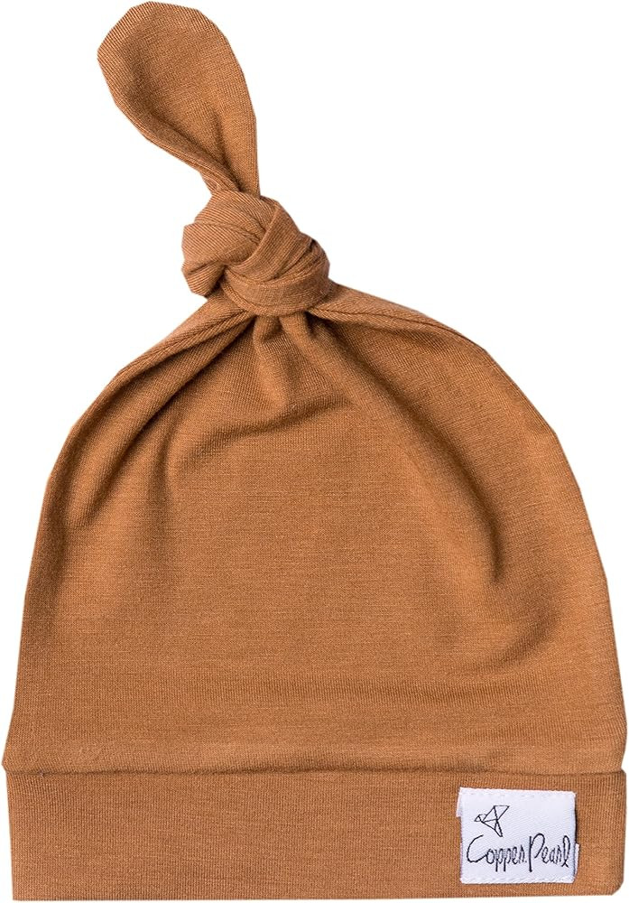 Copper Pearl, Baby Beanie Hat Top Knot Stretchy Soft | Amazon (US)