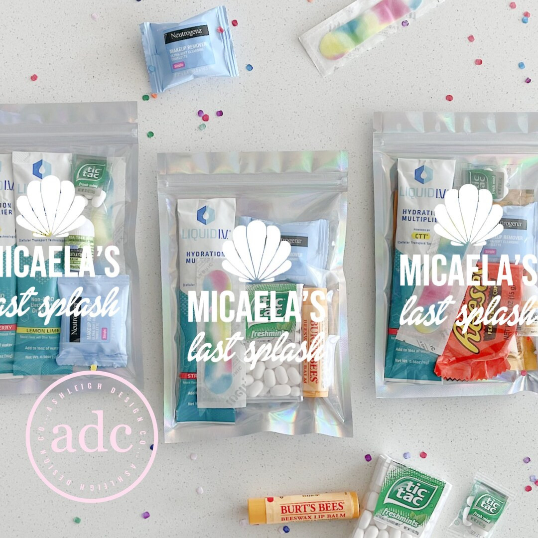 Custom Last Splash Seashell Hangover Kit  Mermaid Themed - Etsy | Etsy (US)