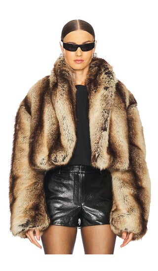 Stephanie Jacket in Taupe | Revolve Clothing (Global)