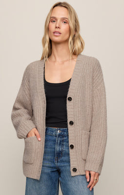 Whitmore Oversized Cardigan Velvet Rouge / Small | Z Supply