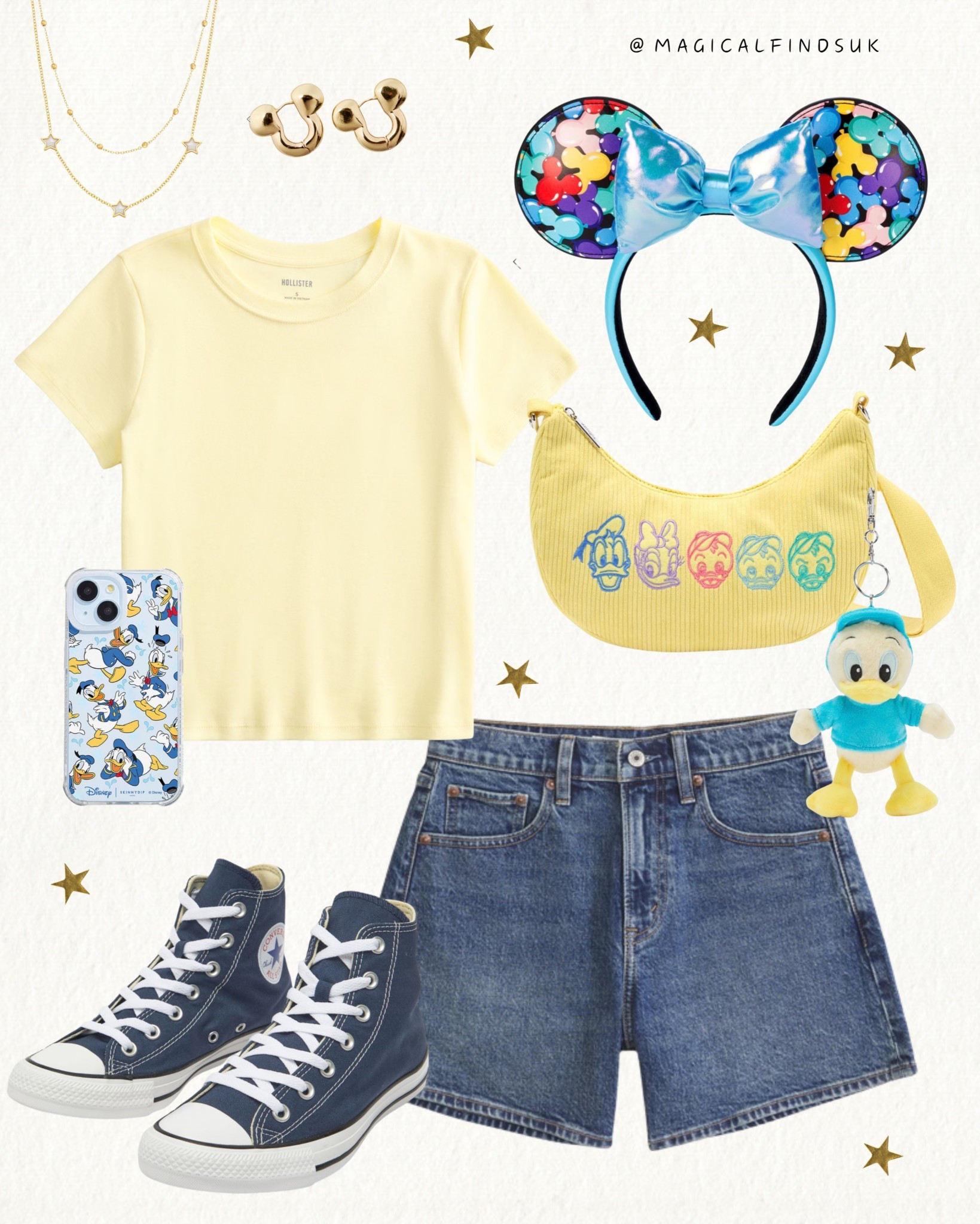 Disney park outfit inspo: Blue & yellow 💙💛💙💛