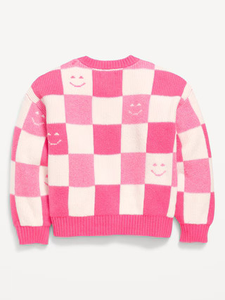 Oversized Crew-Neck Sweater for Girls | Old Navy (US)