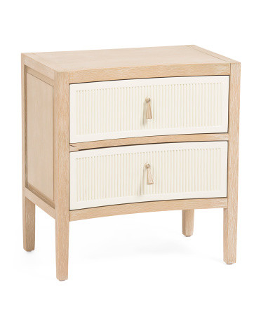 22x24 Curved 2 Drawer Nightstand | TJ Maxx