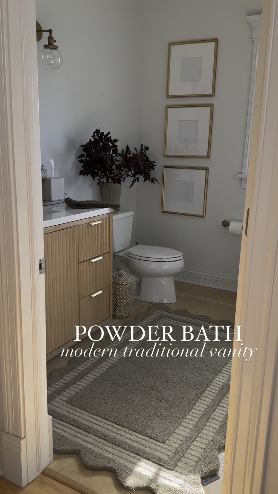 Powder bath refresh! Our vanity is on sale now! Just waiting on new sconces here and mirror! 

#LTKHome #LTKSaleAlert #LTKWatchNow