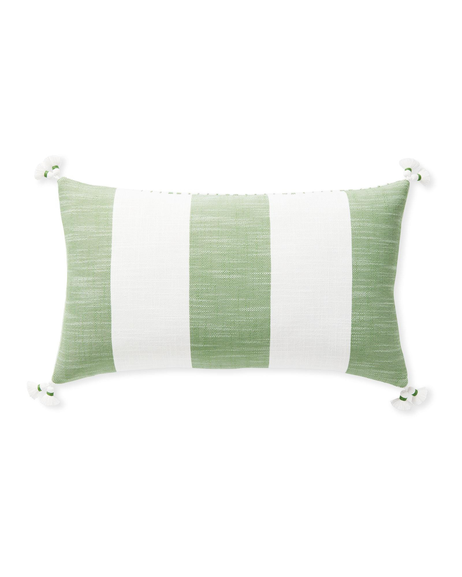 Bay Stripe Outdoor Pillow Cover | Serena and Lily