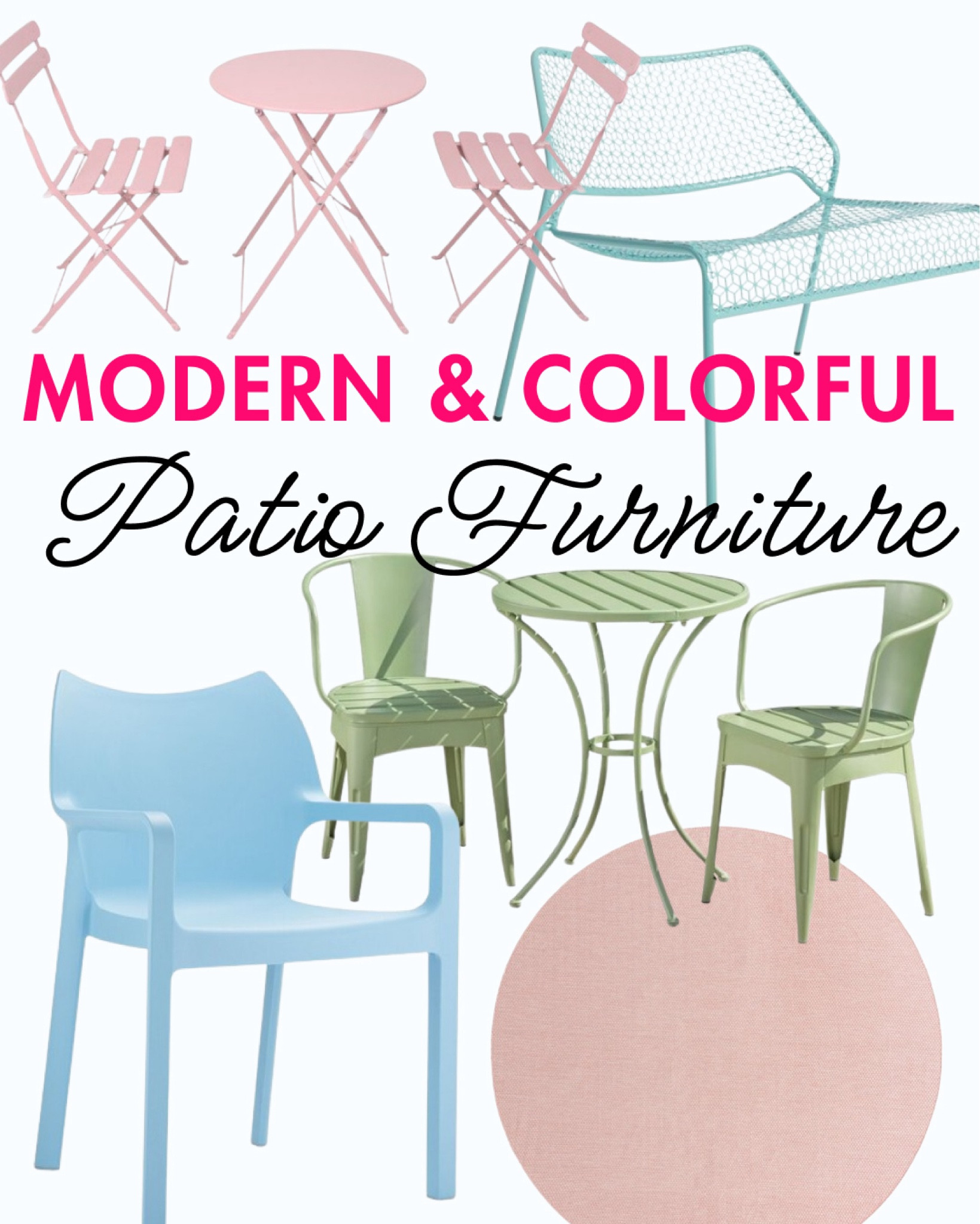 #ad Design a colorful modern patio with these @Wayfair patio furniture pieces! From bold hues to pastel colors, these chairs and tables will help you enjoy spending time outside all summer long. #Wayfair

#LTKSeasonal #LTKHome