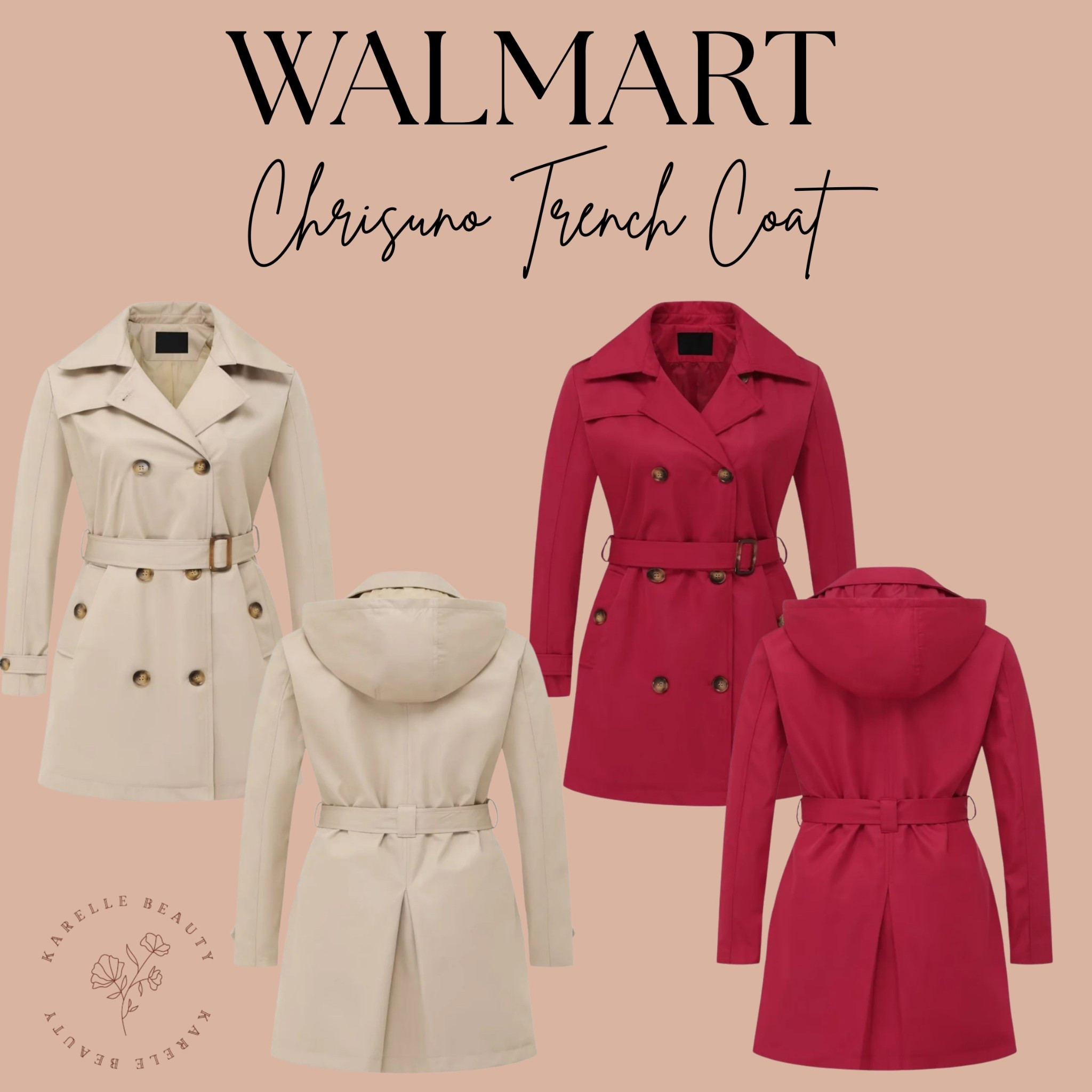 Chrisuno Plus Trench Coat with Hood. 

#LTKPlusSize #LTKSeasonal #LTKFindsUnder100