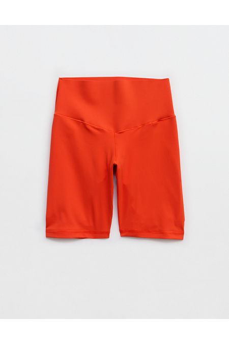 OFFLINE By Aerie Real Me XTRA Hold Up! Lift High Waisted 7" Bike Short Women's Orange Flare XXS | Aerie