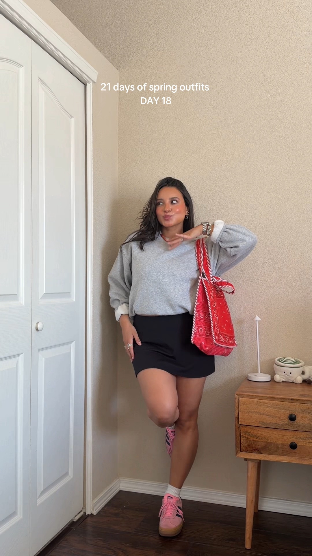 cute + easy spring ootd!! — wearing skort in size medium + tee in size x-small + sweatshirt in size small

#LTKootd #LTKPetite #LTKSeasonal