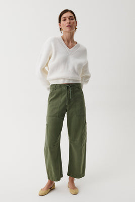 Sabrina Curved Utility Pants - Meadow | Pistola Denim