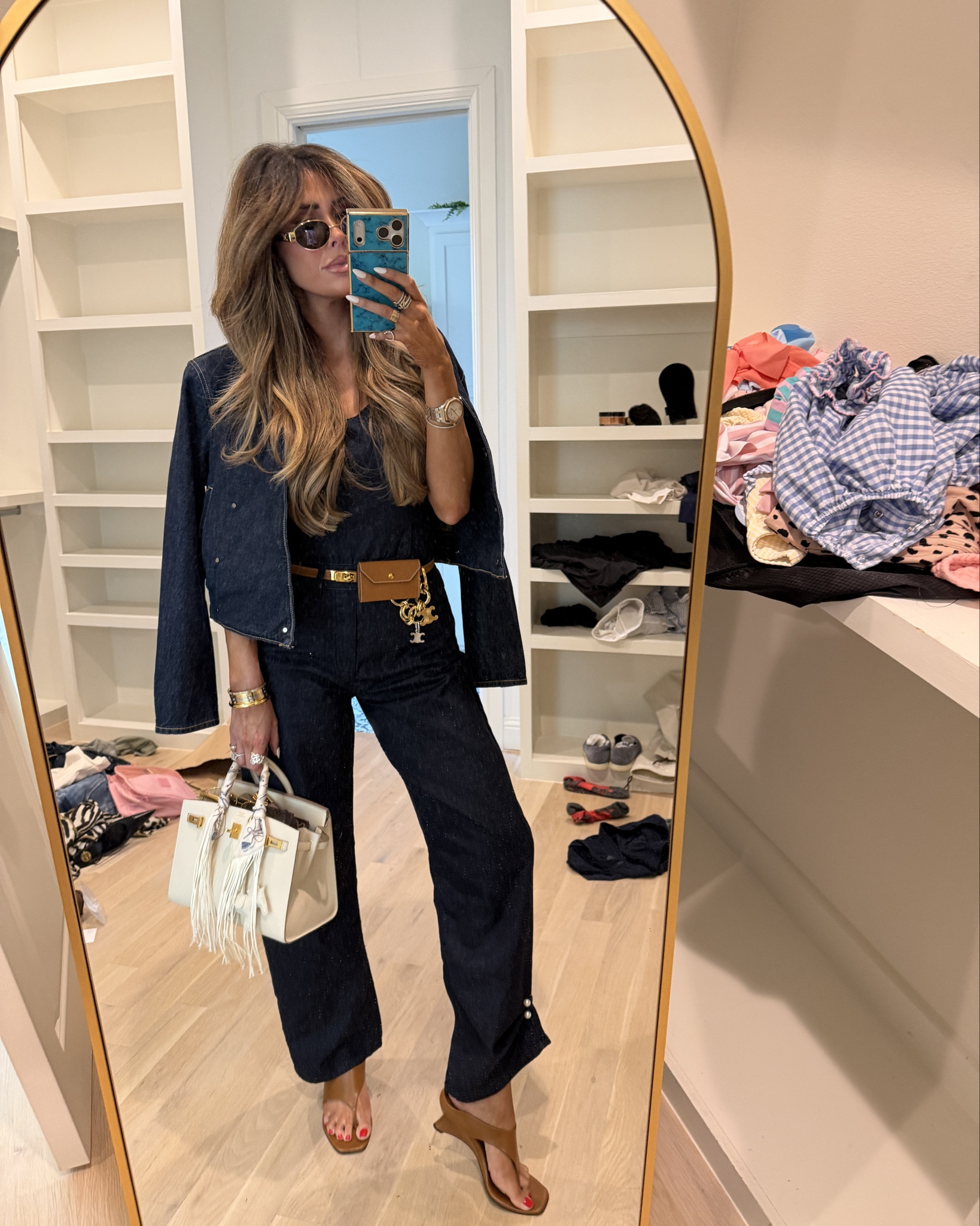 Small in jumpsuit and XS In the jacket! 

#LTKTravel #LTKootd #LTKgrwm