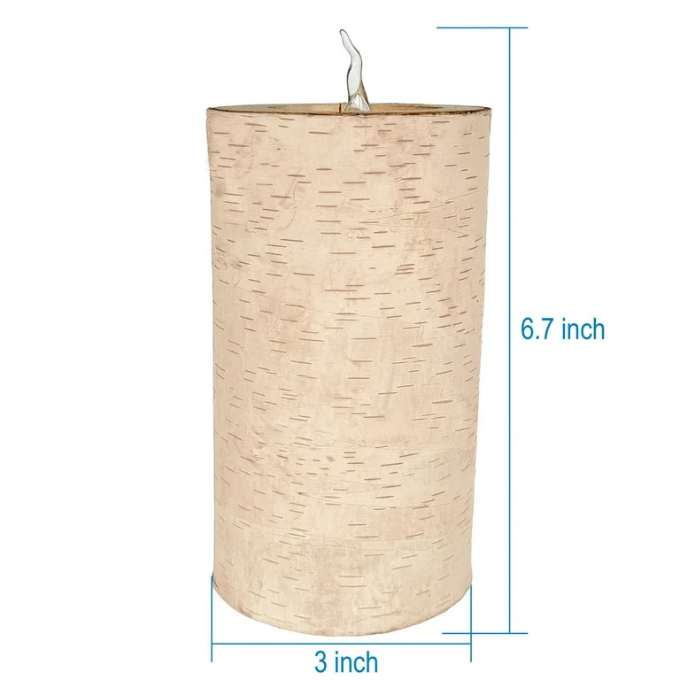 Battery Operated LED Wooden Flameless Christmas Candle, Brown, 6", by Holiday Time - Walmart.com | Walmart (US)