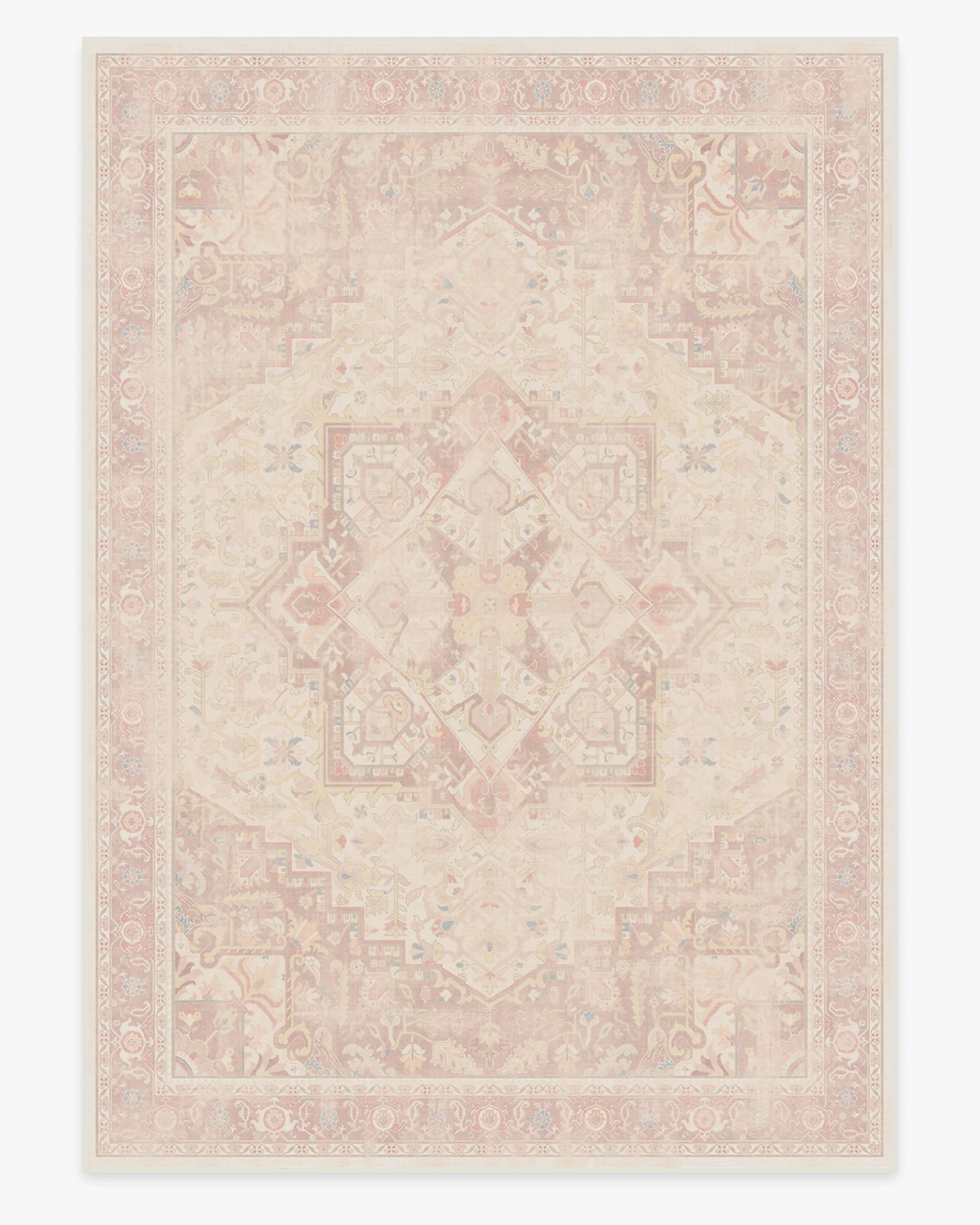 Kamran Soft Pink Flatwoven Rug | Ruggable