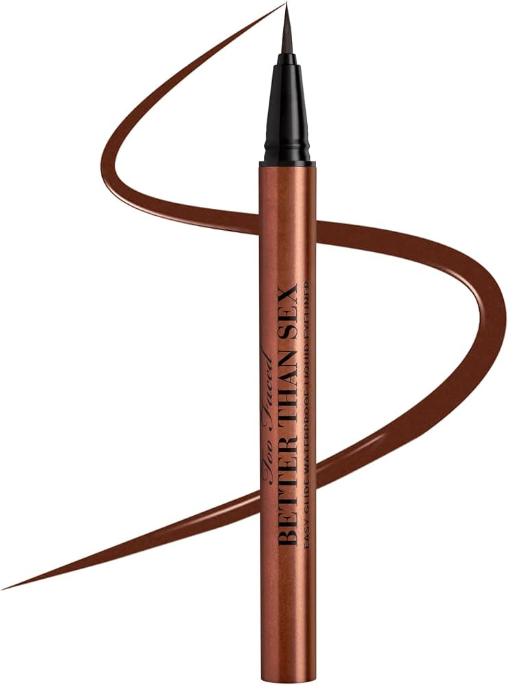 Too Faced Better Than Sex Easy Glide Liquid Eyeliner | Flake & Waterproof Liquid Eyeliner For Int... | Amazon (US)