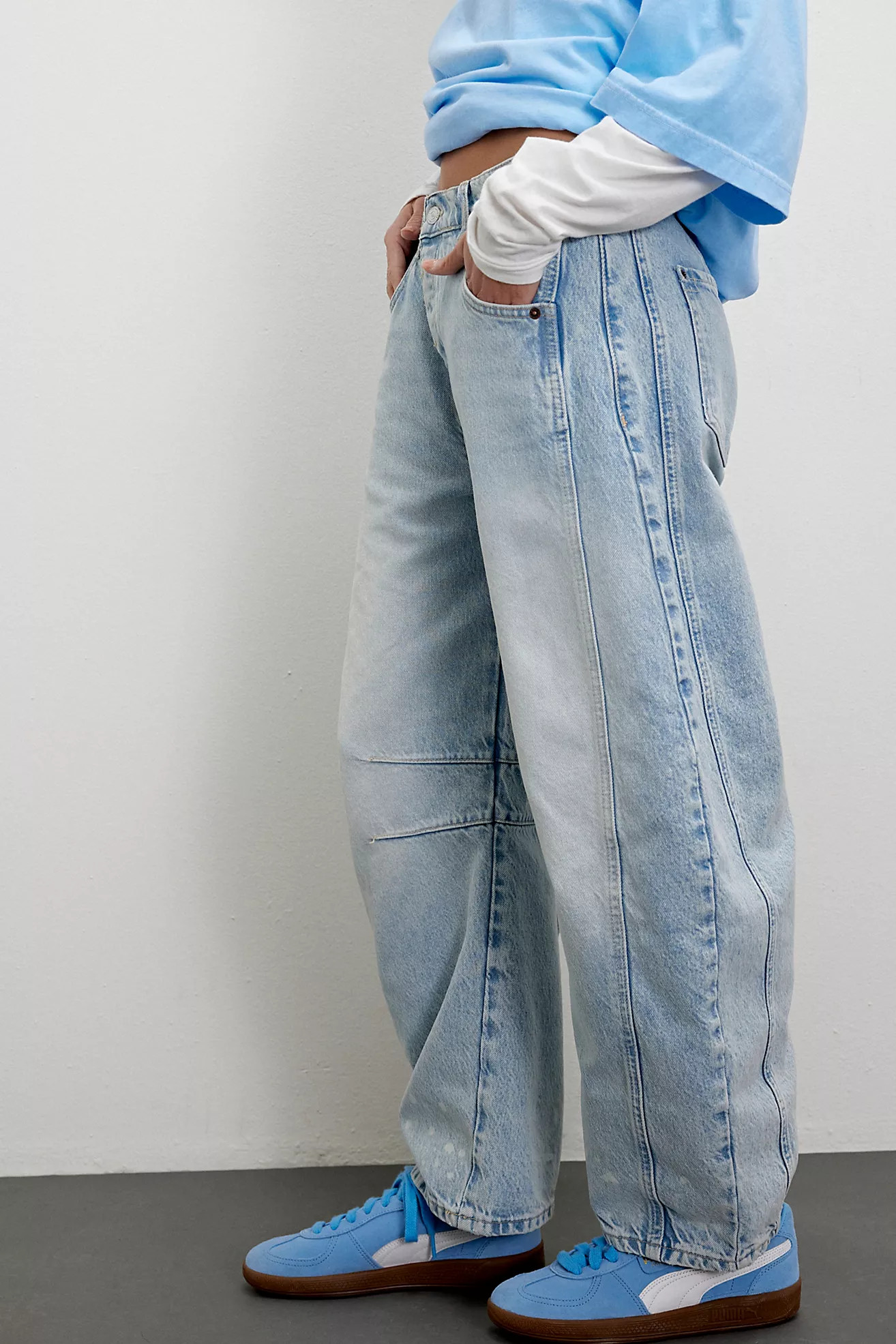 We The Free Good Luck Mid-Rise Barrel Jeans | Free People (Global - UK&FR Excluded)