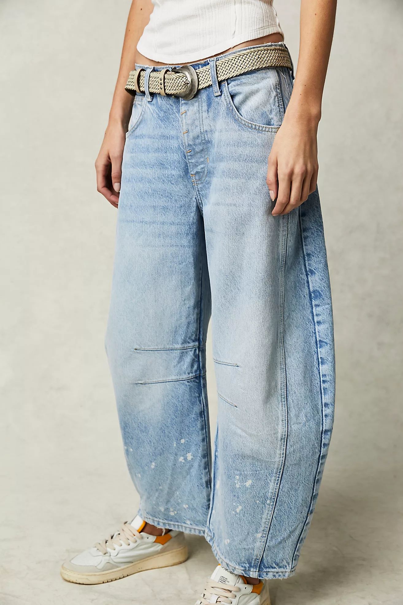 We The Free Good Luck Mid-Rise Barrel Jeans | Free People (Global - UK&FR Excluded)